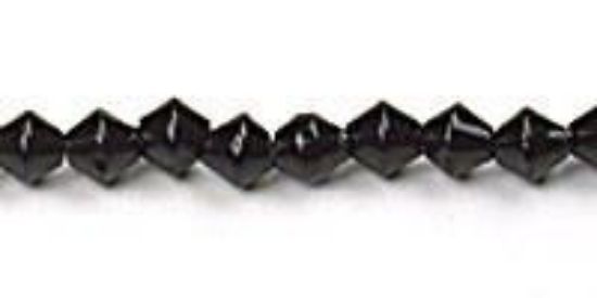 Picture of Black Czech Style Bead 4mm 16" Strand