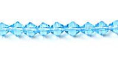 Picture of Aqua Czech Style Bead 4mm 16" Strand