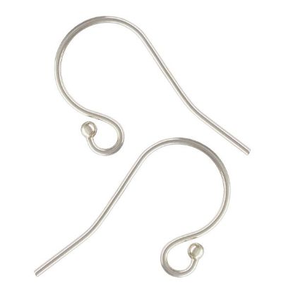 Picture of Sterling Silver Ear Wire w/ Ball 1.5mm 0.026"