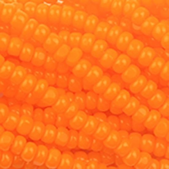 Picture of Size 13 Cut Czech Seed Bead, Light Orange, Sold by the Hank