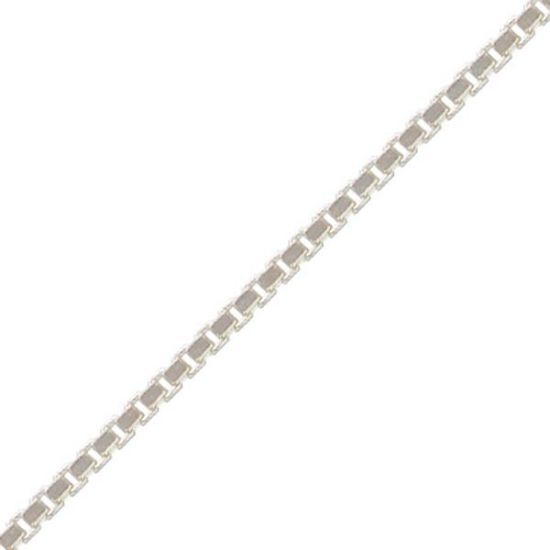 Picture of Sterling Silver Adjustable Box Chain 22 Inch x 0.85mm