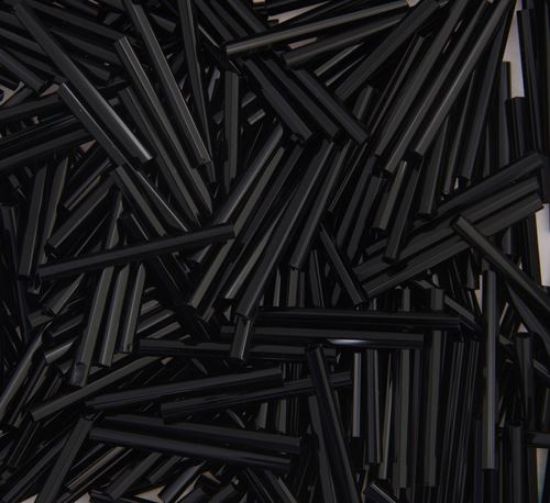 Picture of Black Bugle Beads 25mm<br />Approximately 50 Grams