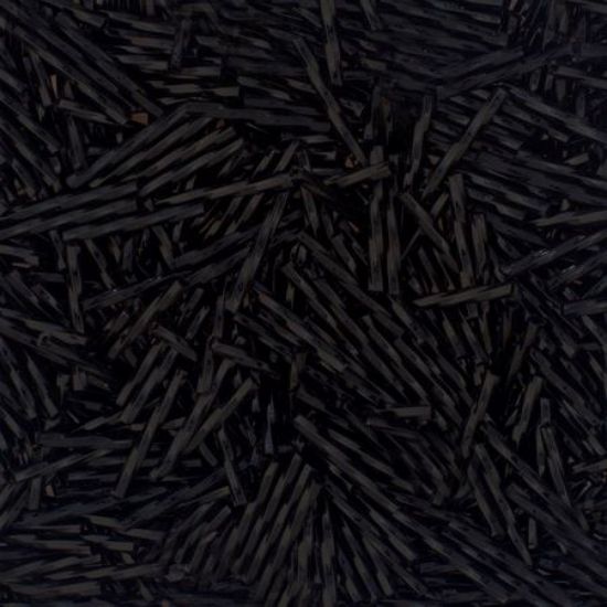 Picture of Silverlined Black Twist Bugle Beads 20mm<br />Approximately 50 Grams