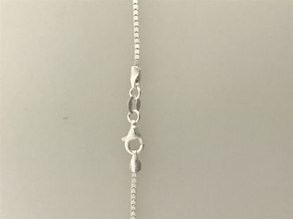 Picture of Sterling Silver Mirror Box Chain 16 Inch x 1.3mm<br />Made in Italy