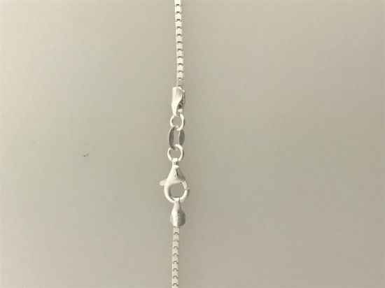 Picture of Sterling Silver Mirror Box Chain 16 Inch x 1.3mm<br />Made in Italy