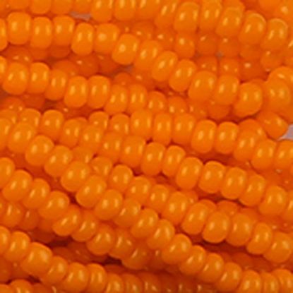 Picture of Size 13 Czech Seed Beads, Opaque Light Orange, Sold by the Hank
