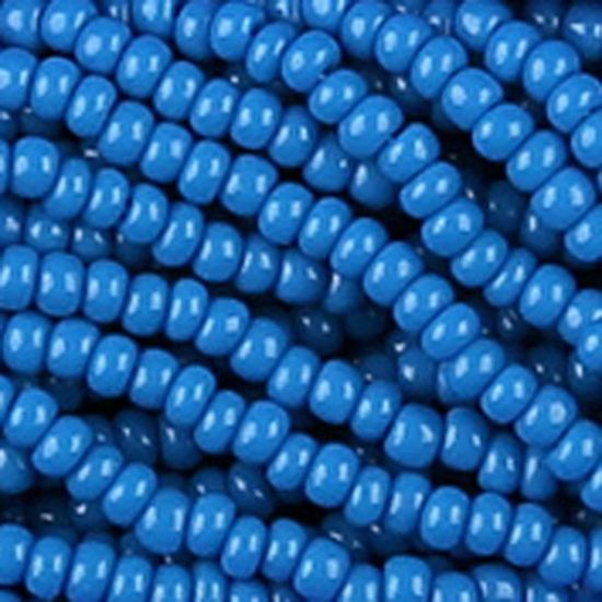 Picture of Size 13 Czech Seed Beads, Opaque Dark Blue, Sold by the Hank