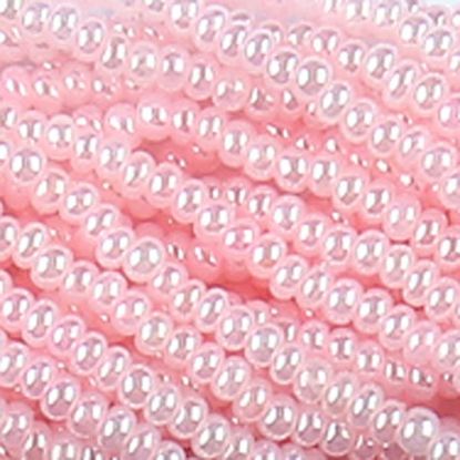 Picture of Size 13 Czech Seed Beads, Opaque Dyed Pearl Pink, Sold by the Hank