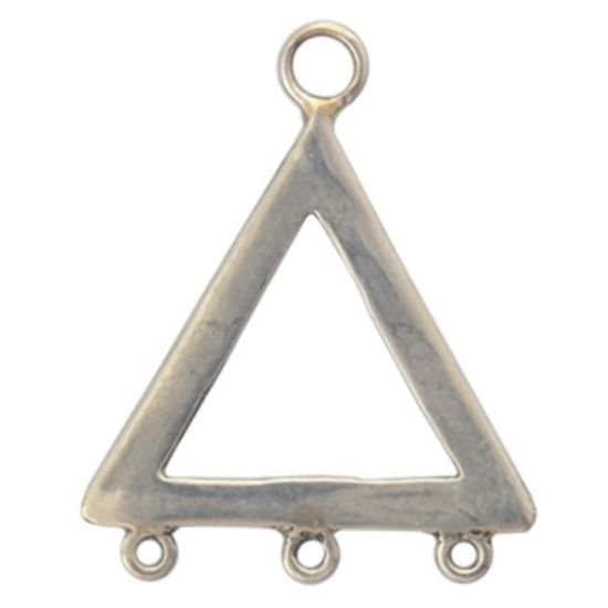 Picture of Sterling Silver 3 to 1 Triangle Link 19x23mm
