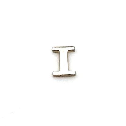 Picture of Sterling Silver Roman Letter "I" - 1/4 Inch, 24ga 