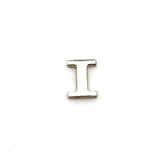 Picture of Sterling Silver Roman Letter "I" - 1/4 Inch, 24ga 