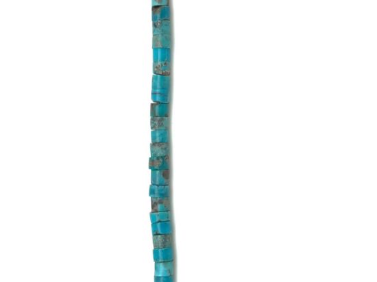 Picture of Stabilized Turquoise Heishi Bead 4mm, 16" Bead Strand