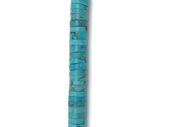 Picture of Stabilized Turquoise Heishi Bead 6mm, 16" Bead Strand