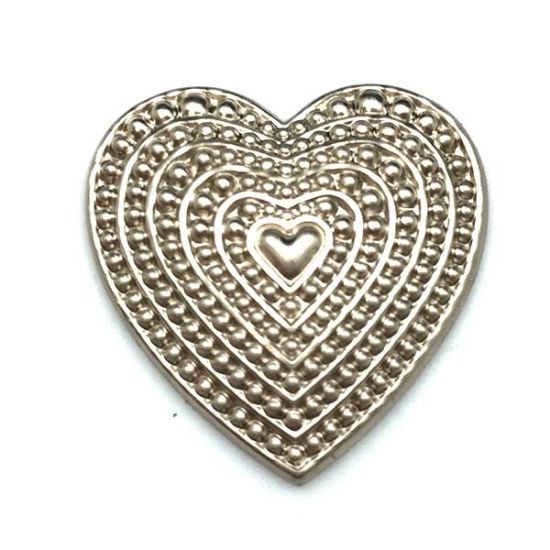 Picture of Nickel Silver Oval Bead Band Concho 25mm