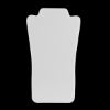 Picture of White Faux Leather Necklace Display with Easel, 7-5/8" W x 12-1/2" H, Sold individually, Imported