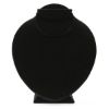 Picture of Black Velvet Combination Necklace, Earring and Ring Display, 7-1/2" L x 6-1/2" W x 9" H, Sold individually, Imported