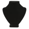 Picture of Black Velvet Wide Shoulder Necklace Display, 6-1/2" L x 2-3/4" W x 6-1/2" H, Sold individually, Imported 