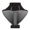 Picture of Black Velvet Wide Shoulder Necklace Display, 6-1/2" L x 2-3/4" W x 6-1/2" H, Sold individually, Imported 