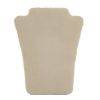 Picture of Beige Faux Suede Necklace Display with Easel, 6-1/2" W x 8" H, Sold Individually, Imported