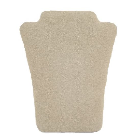 Picture of Beige Faux Suede Necklace Display with Easel, 6-1/2" W x 8" H, Sold Individually, Imported