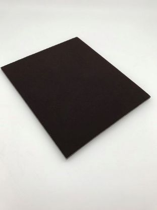 Picture of Enchanted Brown Flocked Foam Half Size Display Tray Pad, 7-3/4" L x 6-3/4" W x 5/8" D, Sold individually, Made in the USA