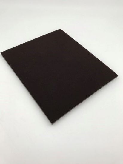 Picture of Enchanted Brown Flocked Foam Half Size Display Tray Pad, 7-3/4" L x 6-3/4" W x 5/8" D, Sold individually, Made in the USA