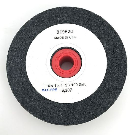 Picture of Black Grinding Wheel 4 Inch 100 Grit, Made in USA