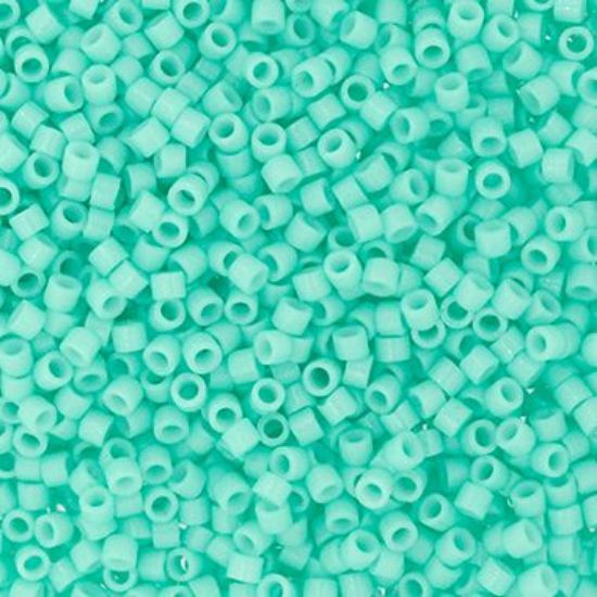 Picture of Miyuki Delica Size 11 Seed Beads, Duracoat Opaque Dyed Robin Egg Blue