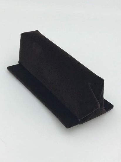 Picture of Enchanted Brown Velour Bracelet Bar Display with Base Short, 5" L x 2-1/2" W x 2" D, Sold individually, Made in the USA