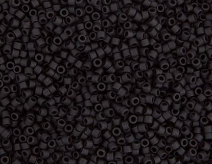 Picture of Miyuki Delica Size 11 Seed Beads, Black Matte