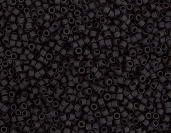 Picture of Miyuki Delica Size 11 Seed Beads, Black Matte