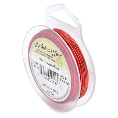 Picture of Red Artistic Wire 20ga 15 Yards