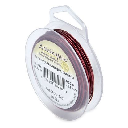 Picture of Burgundy Artistic Wire 20ga 15 Yards