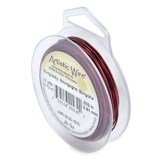 Picture of Burgundy Artistic Wire 20ga 15 Yards