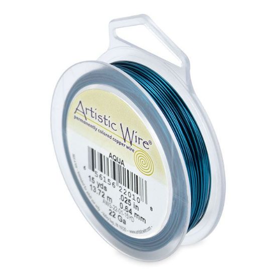 Picture of Aqua Artistic Wire 22ga 15 Yards