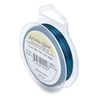Picture of Aqua Artistic Wire 24ga 20 Yards