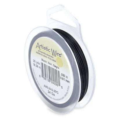 Picture of Black Artistic Wire 24ga 20 Yards