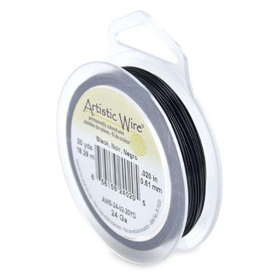 Picture of Black Artistic Wire 24ga 20 Yards