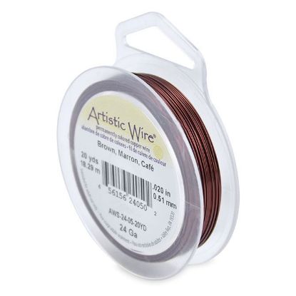 Picture of Brown Artistic Wire 24ga 20 Yards