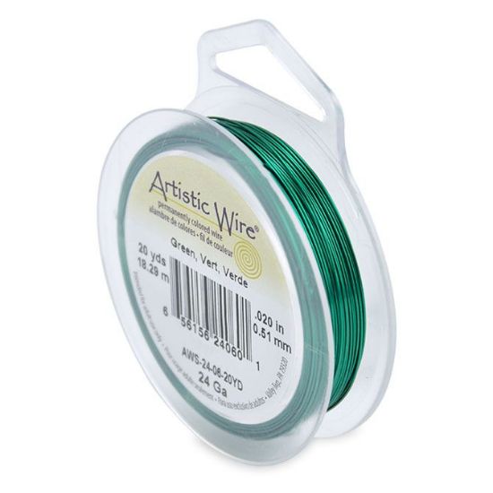 Picture of Green Artistic Wire 24ga 20 Yards