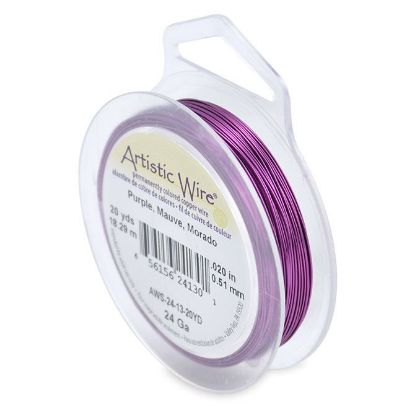 Picture of Purple Artistic Wire 24ga 20 Yards