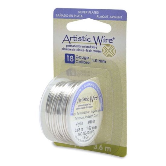 Picture of Silver Plated Silver Artistic Wire 18ga 12 Feet