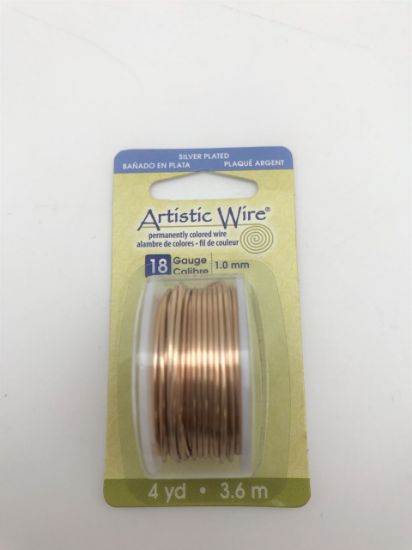 Picture of Silver Plated Gold Artistic Wire 18ga 12 Feet