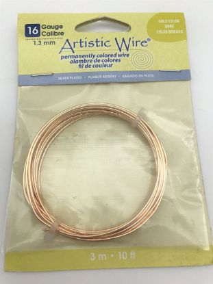 Picture of Silver Plated Gold Artistic Wire 16ga 10 Feet