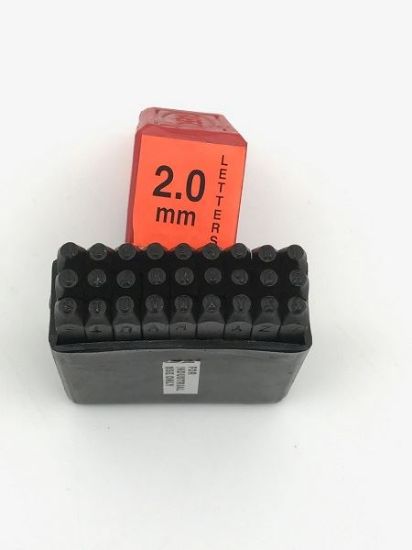 Picture of Alphabets and "&" Sign, 2mm Stamp Set