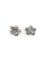 Picture of Sterling Silver Flower Button Clasp with Loop 8mm