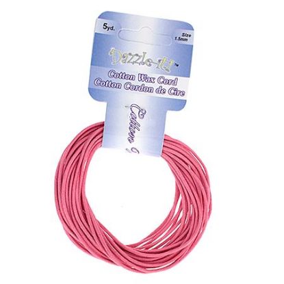 Picture of 1.5mm Waxed Neon Pink Cotton 5 yards