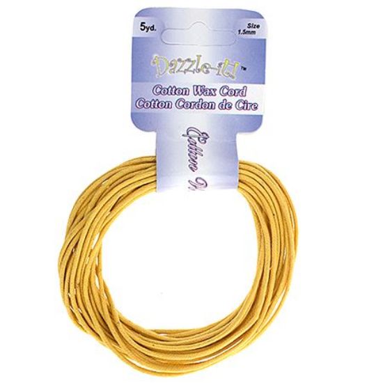 Picture of 1.5mm Waxed Lemon Cotton 5 yards