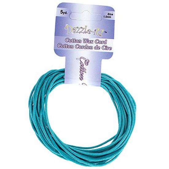 Picture of 1.5mm Waxed Turquoise Cotton 5 yards