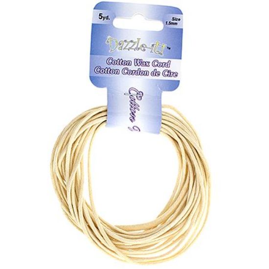 Picture of 1.5mm Waxed Ivory Cotton 5 yards